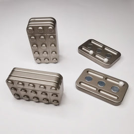 Stainless Steel Building Blocks Fidget Slider Adult Metal EDC Fidget Toys ADHD Tool Anxiety Stress Relief Toys