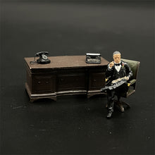 Load image into Gallery viewer, 1/64 Scale Resin Model Godfather Vito Corleone Figures Office Desk Scene Dioramas Diecast Alloy Car Doll Miniature Collection