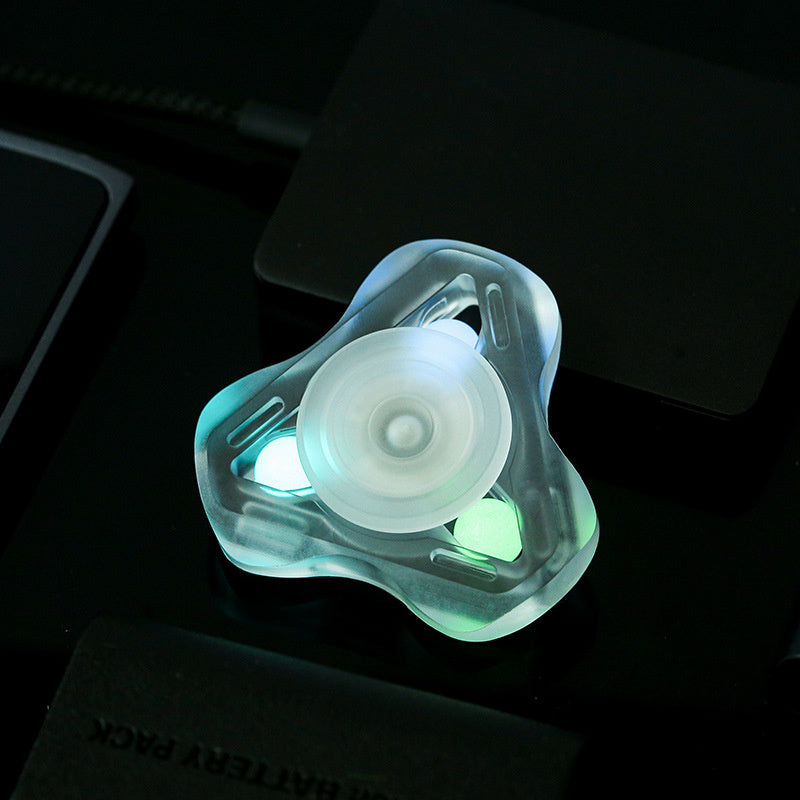 Luminous Transparent PC Fidget Spinner EDC Adult Hand Spinner Fidget Toys ADHD Tool Stress Relief Toys Novelty Spinning Top