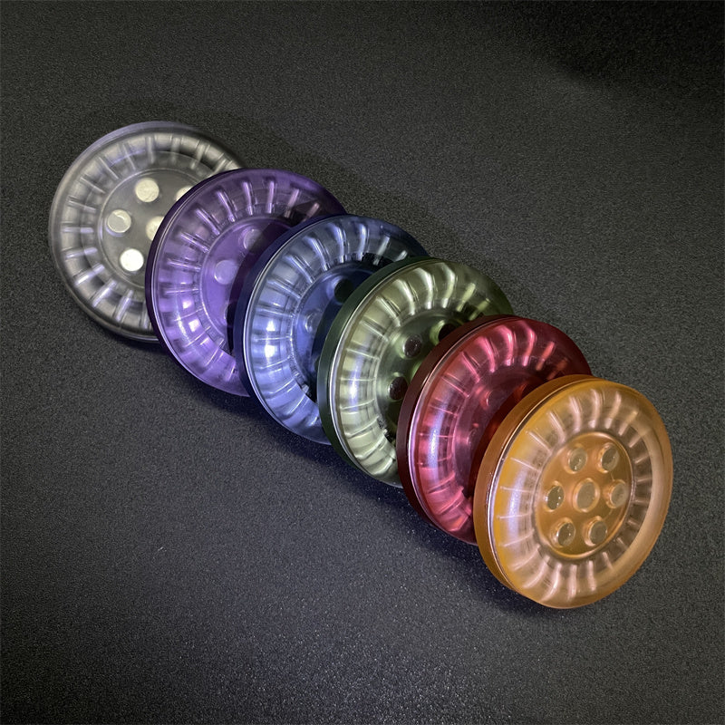 Transparent PC Fidget Coin Haptic Coins Adult EDC Fidget Toy ADHD Hand Spinner Autism Sensory Toys Anxiety Stress Relief Toys