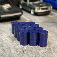 Load image into Gallery viewer, 1/64 Scale Resin Model 12Pcs Blue or Green Oil Barrels Diecast Alloy Car Scene Accessories Dioramas Miniature Collection
