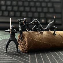 Load image into Gallery viewer, 1/64 Scale Resin Model Creative Japanese 4 Ninja Figures Diecast Alloy Car Dioramas Scene Accessories Miniature Collection