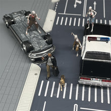 Load image into Gallery viewer, 1/64 Scale Figures I Am Legend Will Smith and Dog Zombies Scene Model Cast Alloy Car Static State Miniature Dioramas