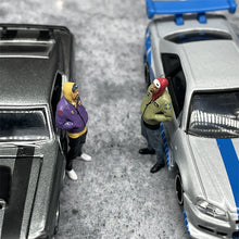 Load image into Gallery viewer, 1/64 Scale Model Fashion Arrogant Gangster Cast Alloy Car Static Miniature Diorama Character Model Scene Layout Hobby Toy