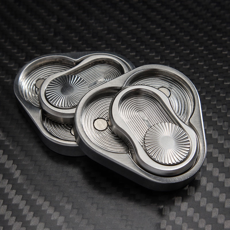 Rotary Push Brand Decompression Toys Stainless Steel PPB Hand Spinner Adult EDC Casual Fidget Toy ADHD Funny Gift