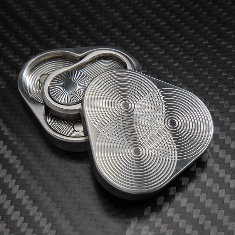 Rotary Push Brand Decompression Toys Stainless Steel PPB Hand Spinner Adult EDC Casual Fidget Toy ADHD Funny Gift