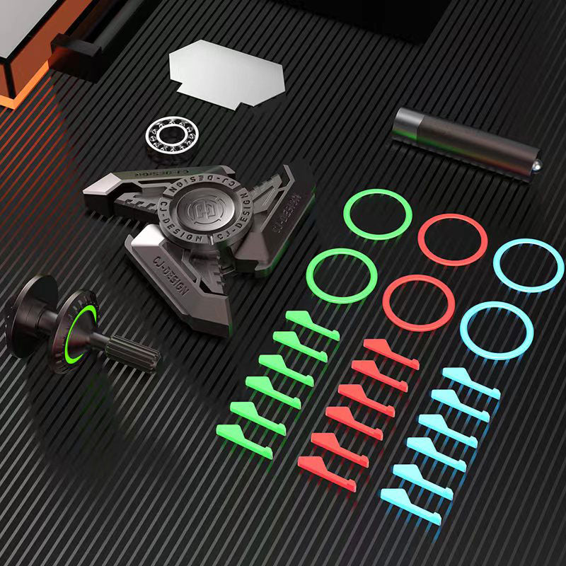 Whirlwind Slash Luminous Fidget Spinner EDC Adult Metal Fidget Toys ADHD Hand Spinner Glowing in the Dark Toys Stress Relief