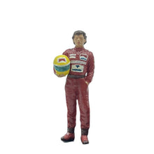 Load image into Gallery viewer, 1/64 Scale Ayrton Senna Figures and F1 Racing Car Model Dioramas Diecast Alloy Car Scene Accessories Miniature Collection