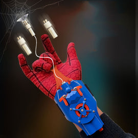 Marvel Superhero Spiderman Spider Web Spider Silk Launcher Black Technology Children's Interactive Toys Cosplay Props