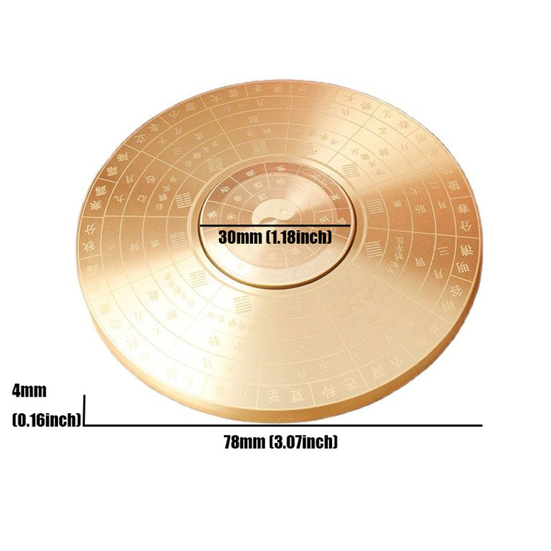 Fpj Compass Brass Tai Chi Compass Fidget Spinner Adult Metal EDC Fidget Toys ADHD ...