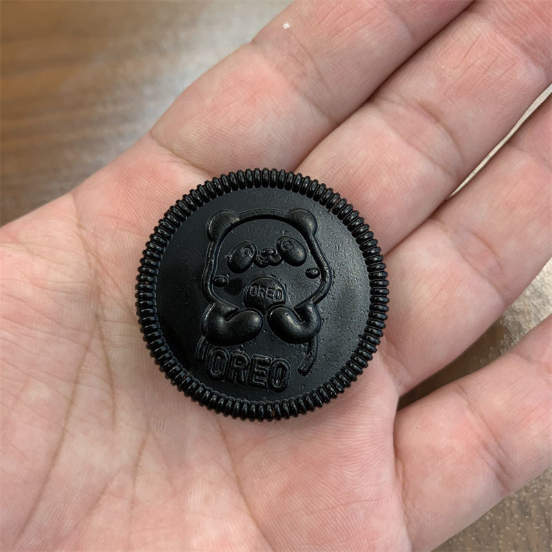 Bear Biscuit Fidget Coin EDC Adult Metal Fidget Toys Autism Sensory Toys ADHD Hand Spinner Stress and Anxiety Relief Toys