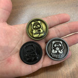 Bear Biscuit Fidget Coin EDC Adult Metal Fidget Toys Autism Sensory Toys ADHD Hand Spinner Stress and Anxiety Relief Toys