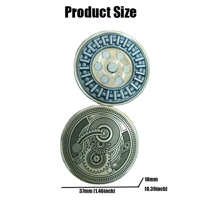 Brass Magnetic Sound Coins Hand Spinner EDC Adult Fidget Toys Anti Stress Autism ADHD Stress Relief Office Toys Cool Stuff